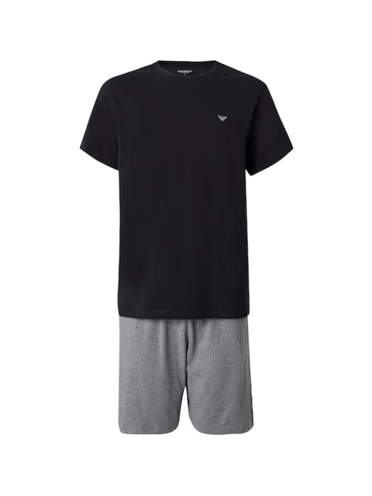 Obrázek produktu Emporio Armani Pyžamo krátké šedý melír / černá