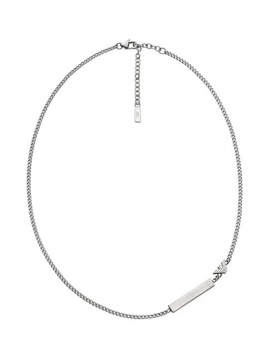 Obrázek produktu Emporio Armani řetízek pánský z nerezové oceli Eagle Logo stříbrná