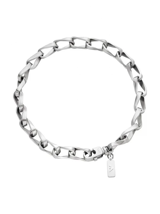 Obrázek produktu Emporio Armani řetízek pánský z ušlechtilé oceli Eagle Logo stříbrná