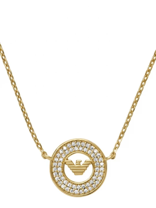 Obrázek produktu Emporio Armani Stříbrný náhrdelník Emporio Armani EAGLE LOGO zlatá