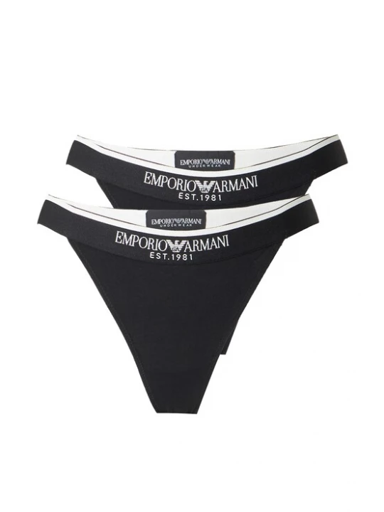 Obrázek produktu Emporio Armani Tanga černá / bílá