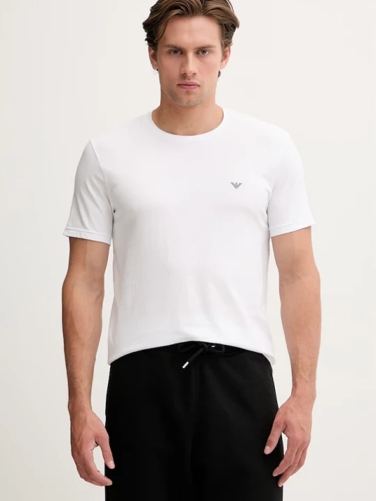 Obrázek produktu Emporio Armani Underwear basic tričko pánské bavlněné s elastanem 2-pack námořnická modř