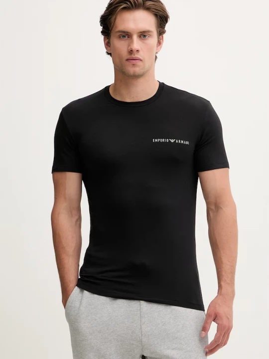 Obrázek produktu Emporio Armani Underwear basic tričko pánské s viskózou 2-pack černá
