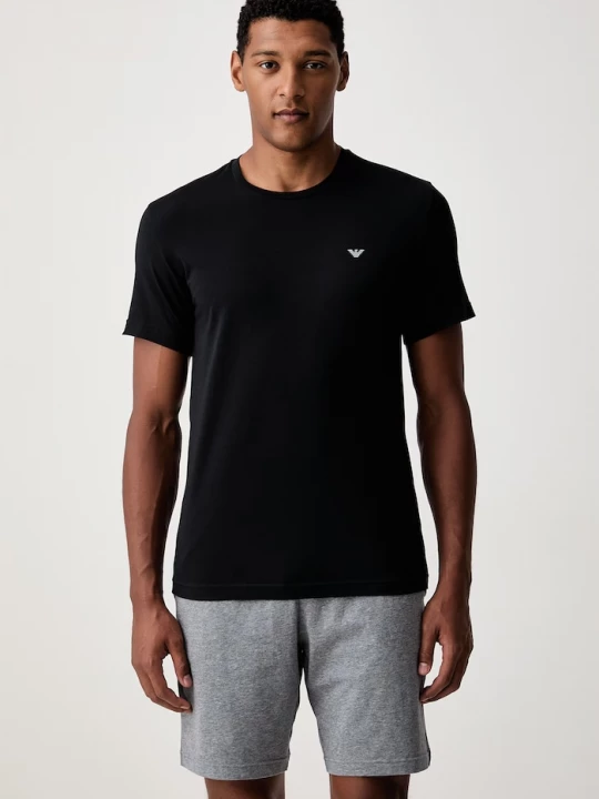 Obrázek produktu Emporio Armani Underwear dvoudílné pyžamo pánské bavlněné elastanem černá