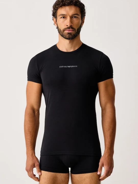Obrázek produktu Emporio Armani Underwear dvoudílné pyžamo pánské s bavlnou černá