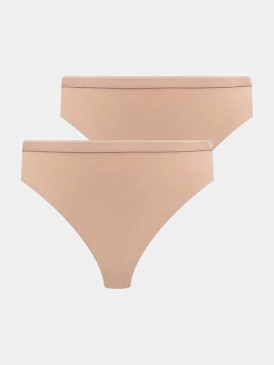 Obrázek produktu Emporio Armani Underwear kalhotky dámské bavlnou 2-pack béžová