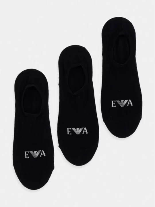 Obrázek produktu Emporio Armani Underwear kotníkové ponožky pánské 3-pack černá
