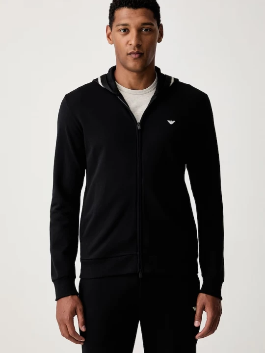 Obrázek produktu Emporio Armani Underwear loungwear mikina pánská bavlnou černá