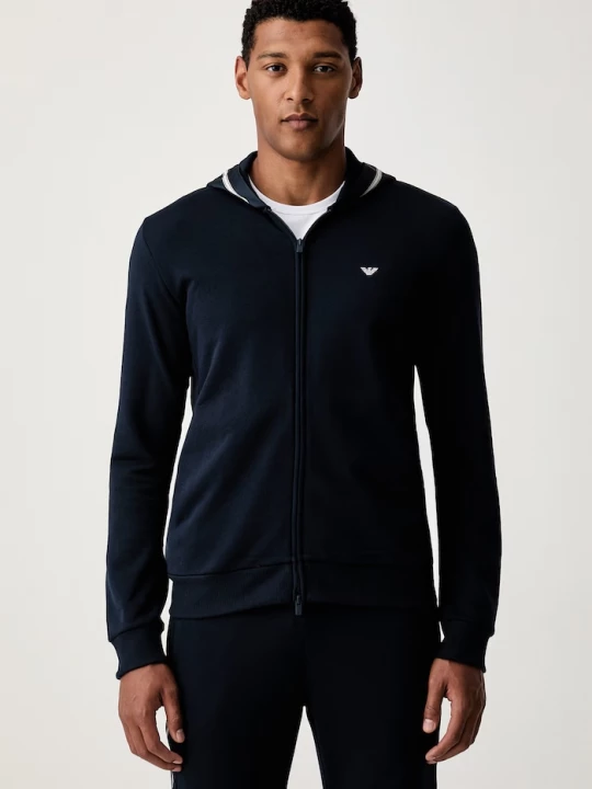 Obrázek produktu Emporio Armani Underwear loungwear mikina pánská bavlnou námořnická modř