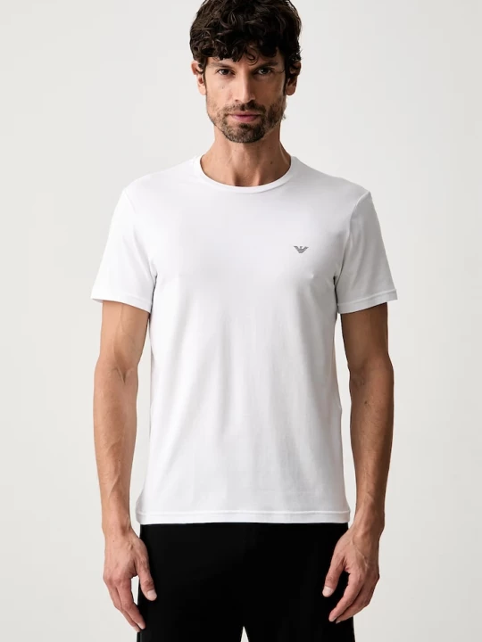 Obrázek produktu Emporio Armani Underwear loungwear tričko pánské bavlněné elastanem 2-pack černá