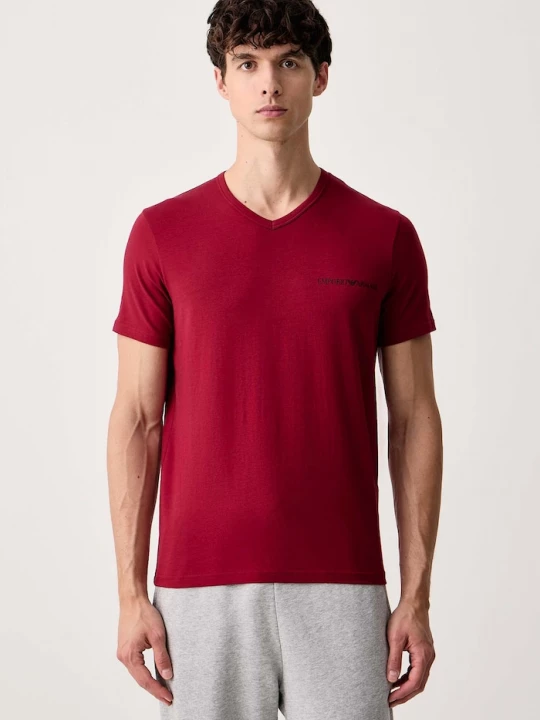 Obrázek produktu Emporio Armani Underwear loungwear tričko pánské bavlněné elastanem 2-pack černá