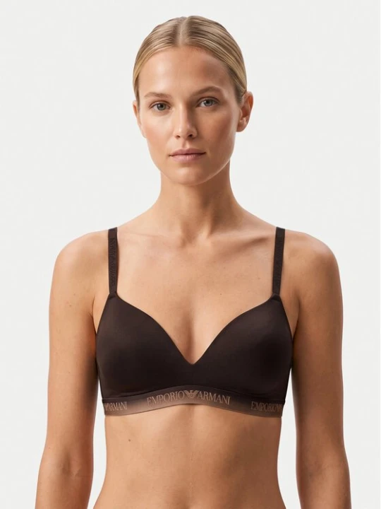 Obrázek produktu Emporio Armani Underwear Podprsenka Bralette EW000442 AF25572 U6279 Tmavě hnědá