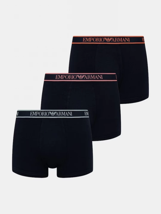 Obrázek produktu Emporio Armani Underwear přiléhavé boxerky pánské 3-pack námořnická modř