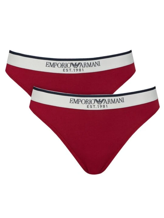 Obrázek produktu Emporio Armani Underwear Souprava brazilských kalhotek EW005197 AF27298 U5084 Bordó