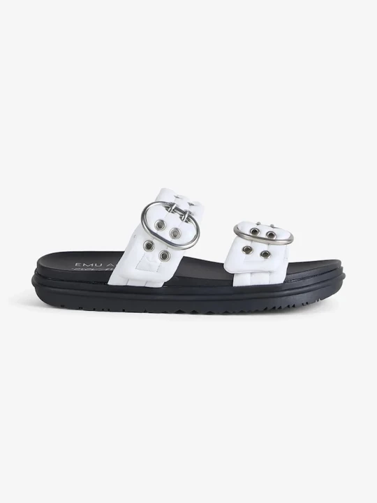 Obrázek produktu Emu Australia pantofle na plochém podpatku dámské kožené Bondi Buckle 2.0