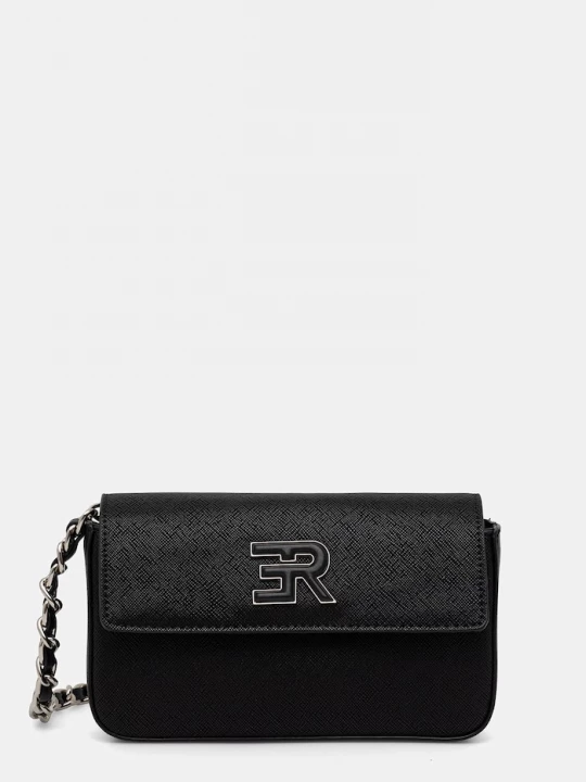 Obrázek produktu ERMANNO Firenze Crossbody kabelka dámská z imitace kůže černá