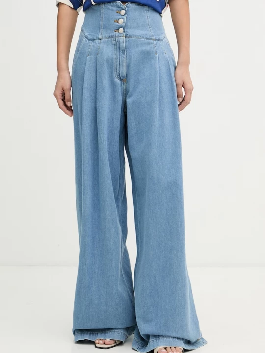 Obrázek produktu ERMANNO Firenze wide leg džíny dámské modrá