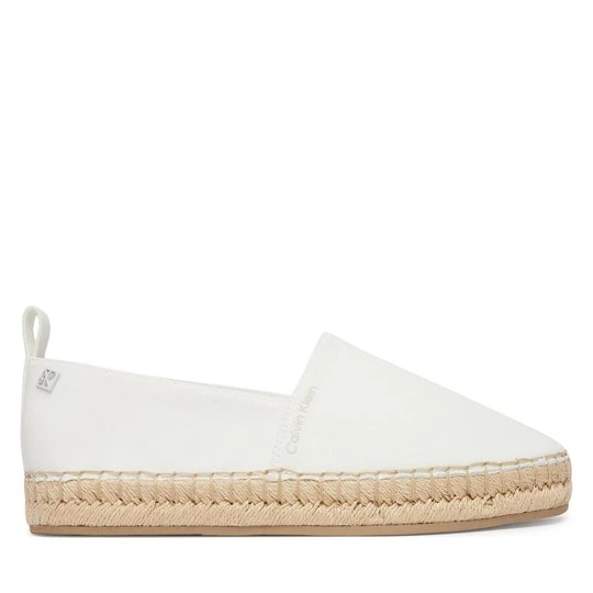 Obrázek produktu Espadrilky Calvin Klein Oblique Espadrille Canvas HW0HW02931 Bílá