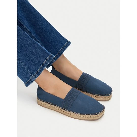 Obrázek produktu Espadrilky Calvin Klein Oblique Espadrille Webbing HW0HW02934 Modrá