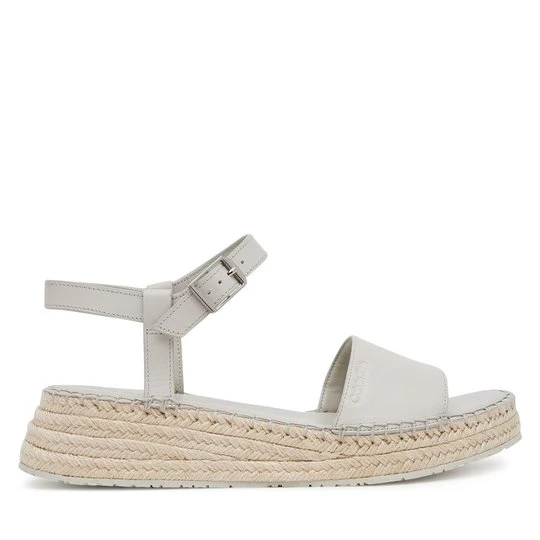 Obrázek produktu Espadrilky Calvin Klein Wedge Rope Sandal Lth HW0HW02546 Bílá