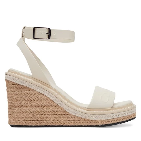 Obrázek produktu Espadrilky Calvin Klein Wedge Sandal 70 - He HW0HW02376 Bílá
