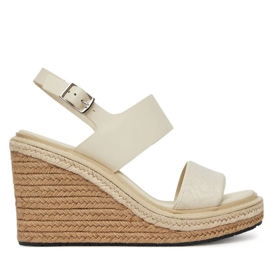 Obrázek produktu Espadrilky Calvin Klein Wedge Sandal 70 - Jacq HW0HW02386 Bílá