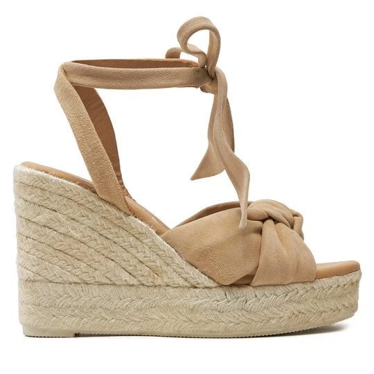 Obrázek produktu Espadrilky Manebi Hamptons Wedge Espadrilles With Knot M 1.1 WS Béžová