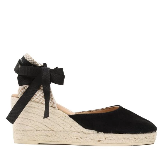Obrázek produktu Espadrilky Manebi Soft Suede Low Wedge Espadrilles K 1.0 WL Černá