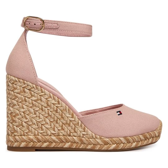 Obrázek produktu Espadrilky Tommy Hilfiger Flag High Wedge Espad Closed Toe FW0FW09225 Růžová