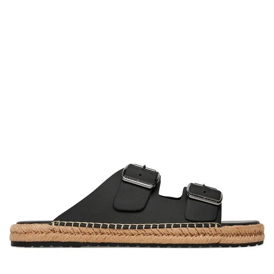 Obrázek produktu Espadrilky Tommy Hilfiger Flex Jutte Hilfiger Lth Sandal FM0FM05646 Černá