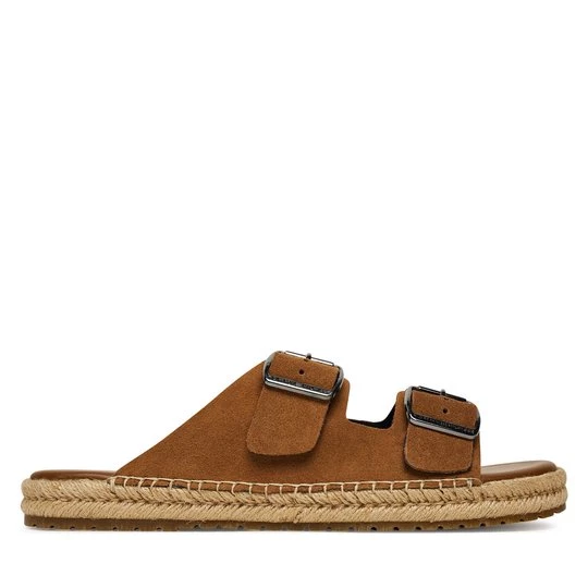 Obrázek produktu Espadrilky Tommy Hilfiger Flex Jutte Hilfiger Suede Sandal FM0FM05503 Hnědá