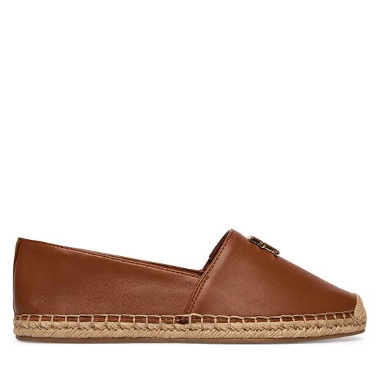 Obrázek produktu Espadrilky Tommy Hilfiger Th Logo Leather Espadrille FW0FW09246 Hnědá