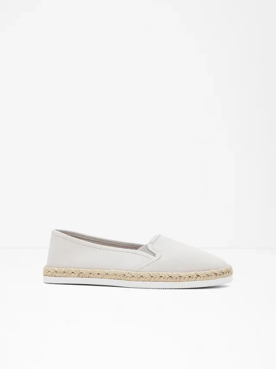 Obrázek produktu Espadryle z efektem rafii BonPrix szary
