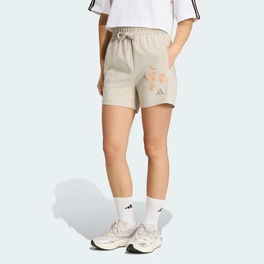 Obrázek produktu ESSENTIALS 3-STRIPES COTTON SHORTS Adidas béžová