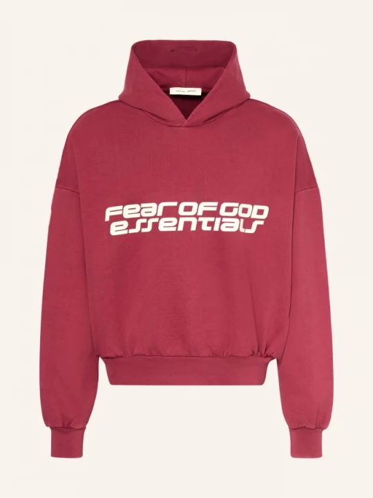 Obrázek produktu Essentials - Fear Of God Mikina S Kapucí tmavě červená