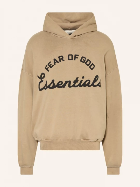 Obrázek produktu Essentials - Fear Of God Mikina S Kapucí V Oversized Střihu béžová / černá