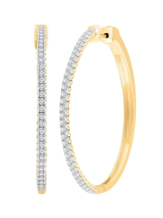 Obrázek produktu ETHISHER DIAMANTEN Náušnice 'Ohrringe aus 375 Gelbgold mit Lab Grown Diamant' zlatá