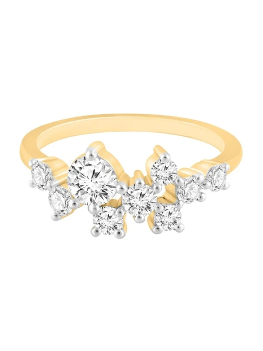 Obrázek produktu ETHISHER DIAMANTEN Prsten 'Ring aus 375 Gelbgold mit Lab Grown Diamant' zlatá