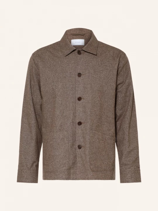 Obrázek produktu Eton Flanelový Overshirt Comfort Fit hnědá / světle hnědá