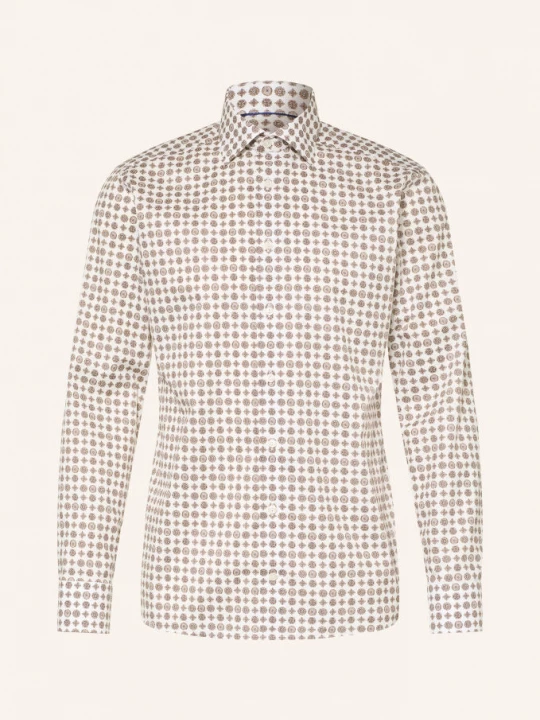 Obrázek produktu Eton Košile Slim Fit bílá / tmavě hnědá