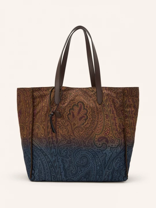 Obrázek produktu Etro Shopper tmavě hnědá / tmavě červená / modrá
