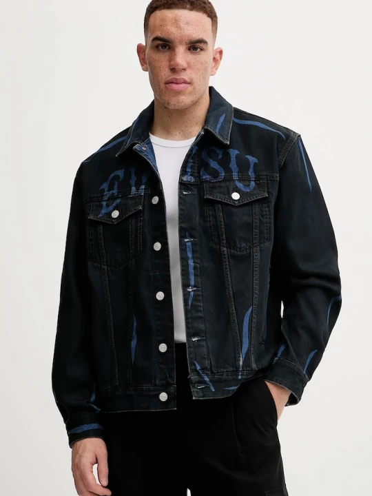Obrázek produktu Evisu Džínová bunda Evisu Daicock Print černá