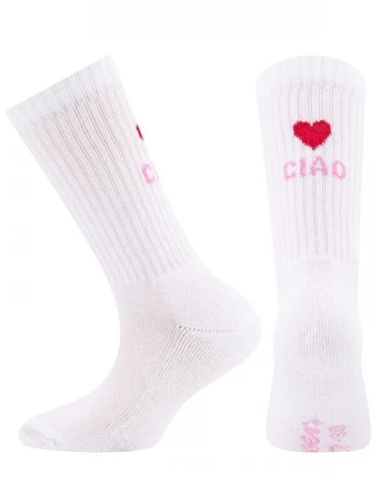 Obrázek produktu EWERS Ponožky 'Ciao Amore' pink / červená / bílá
