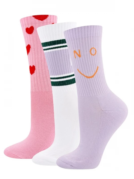 Obrázek produktu EWERS Ponožky fialová / pink / červená / bílá