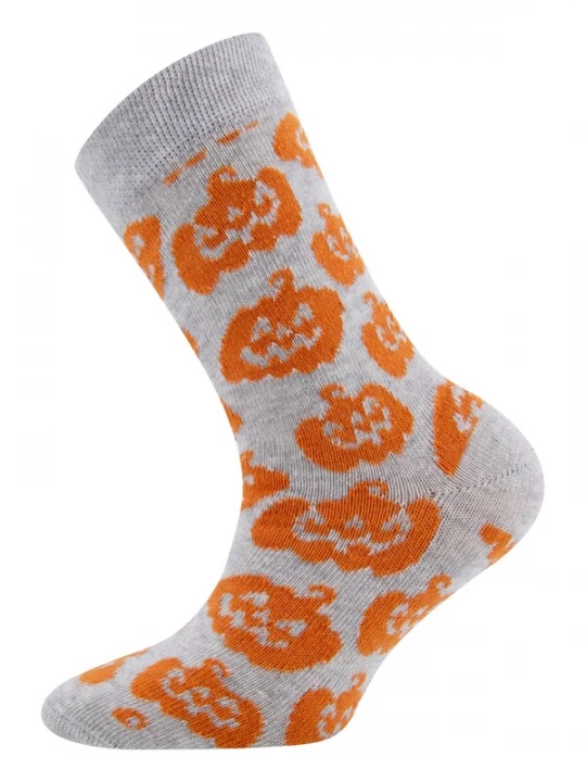 Obrázek produktu EWERS Ponožky  světle šedá / oranžová