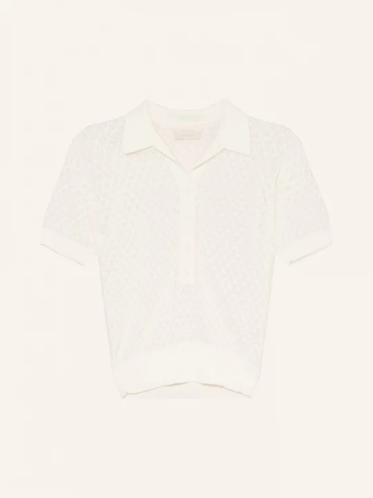 Obrázek produktu Faithfull The Brand Pletené Polo Tričko Lenna krémová