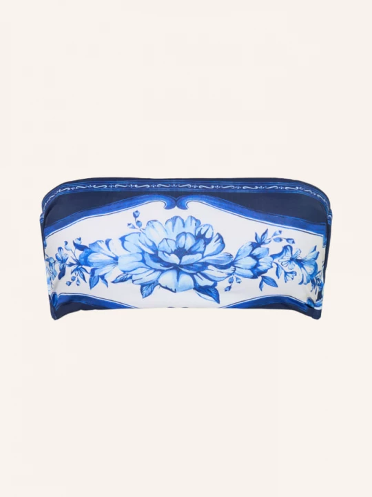 Obrázek produktu Farm Rio Bandeau Bikiny Porcelain Garden modrá / tmavě modrá / bílá