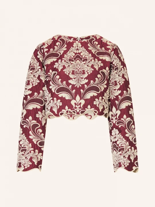 Obrázek produktu Farm Rio Cropped Top Z Žakáru tmavě červená / režná