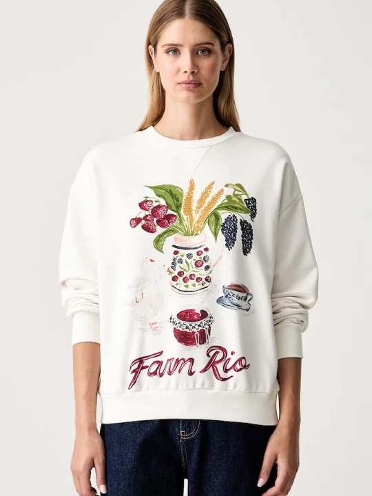 Obrázek produktu Farm Rio mikina dámská bavlnou béžová
