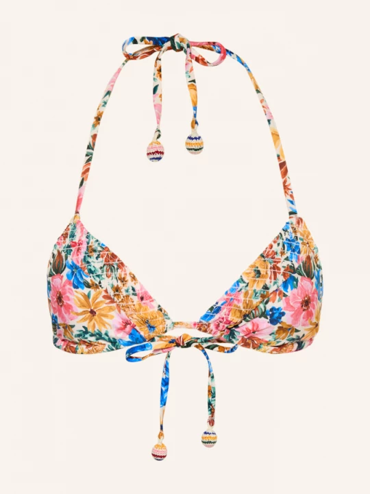 Obrázek produktu Farm Rio Trojúhelníkové Bikiny Floraline růžová / hnědá / modrá